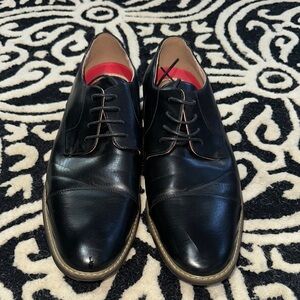 Men's Black Leather Dress Shoes